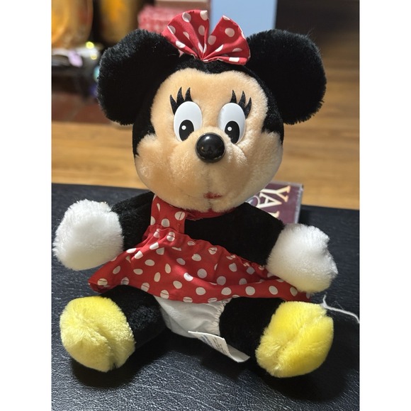Disney Other - Vintage Disneyland Walt Disney 1988‎ Minnie Mouse Stuffed Animal Plush Rare! 8"